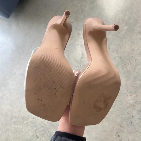 Steve Madden clear/nude mules - Picture 6 of 6